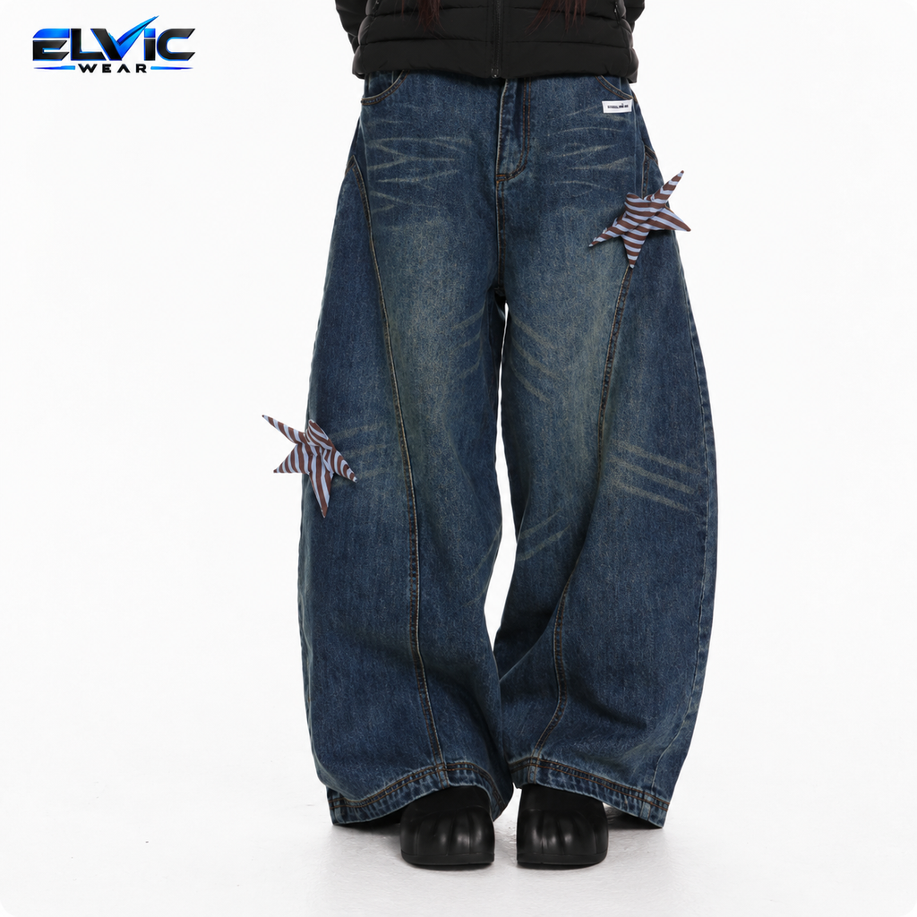 ELVic Wear™ Women’s Washed Wide-Leg Jeans