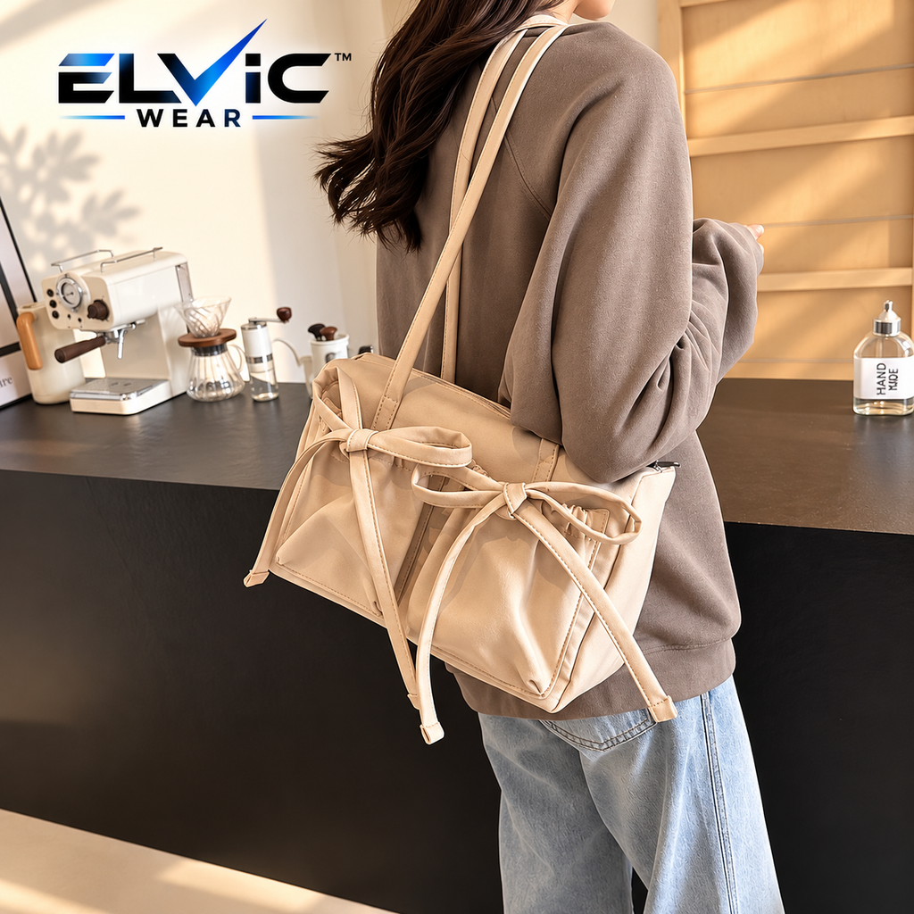 ELVic Wear™ Women's Bow Detail Everyday Tote Bag