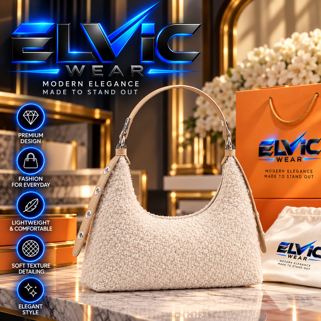ELVic Wear™ Women's Luxe Woven Baguette Shoulder Bag