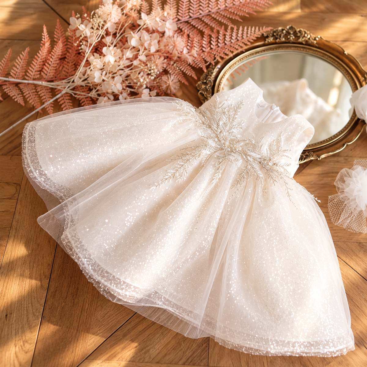 ELVic Wear™ Girls' Elegant Sleeveless Bow Princess Dress