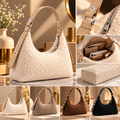 ELVic Wear™ Women's Luxe Woven Baguette Shoulder Bag
