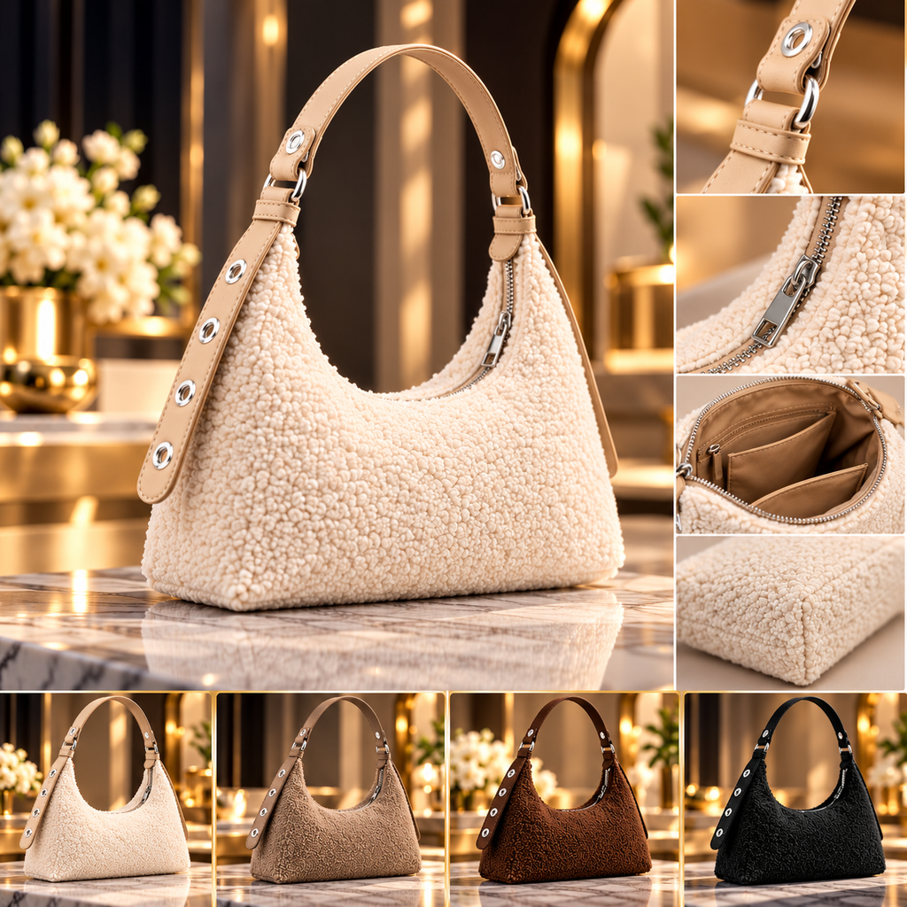 ELVic Wear™ Women's Luxe Woven Baguette Shoulder Bag