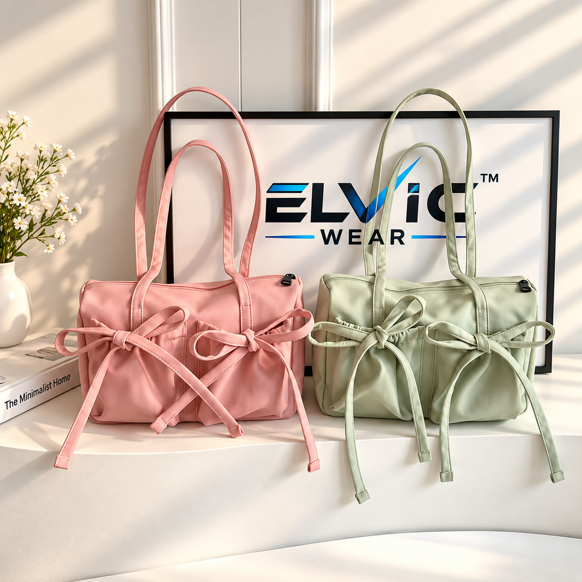 ELVic Wear™ Women's Bow Detail Everyday Tote Bag